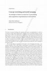 Research paper thumbnail of Concept stretching and model merging: An attempt to better account for L2 processing and acquisition of grammatical constructions