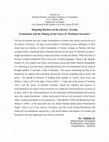 Research paper thumbnail of Disputing Borders on the Literary Terrain