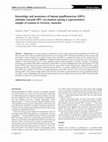 Research paper thumbnail of Knowledge and awareness of human papillomavirus (HPV): attitudes towards HPV vaccination among a representative sample of women in Victoria, Australia