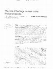 Research paper thumbnail of Leask, A. and Rihova, I. (2010) The Role of Heritage Tourism In the Shetland Islands, International Journal of Culture, Tourism and Hospitality Research, 4 (2), pp. 118-129