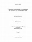 Research paper thumbnail of L’intégration organisationnelle de la participation. Des enjeux locaux pour une santé publique globale