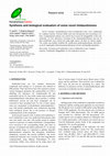 Research paper thumbnail of Synthesis and biological evaluation of some novel imidazolinones