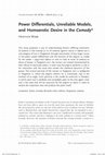 Research paper thumbnail of ‘Power Differentials, Unreliable Models, and Homoerotic Desire in the Commedia’  (uncorrected proofs)