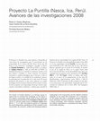 Research paper thumbnail of Proyecto La Puntilla (Nasca, Ica, Perú). Avances de las investigaciones 2008