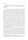 Research paper thumbnail of Interpretowanie kultury. Tezy na temat pojęcia kultury w kontekście naturalizmu [On Interpreting Culture. Theses on the Concept of Culture in the Naturalism Context], Znaczenia, Vol. 1 (2008): 119-123.