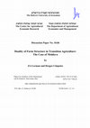 Research paper thumbnail of DUALITY OF FARM STRUCTURE IN TRANSITION AGRICULTURE: THE CASE OF MOLDOVA