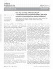 Research paper thumbnail of One-step assembly of Re(I) tricarbonyl 2-pyridyltetrazolato metallacalix[3]arene with aqua emission and reversible three-electron oxidation