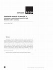 Research paper thumbnail of Avaliação externa de escolas e sistemas: questões presentes no debate sobre o tema