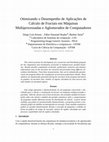 Research paper thumbnail of Otimizando o Desempenho de Aplicações de Cálculo de Fractais em Máquinas Multiprocessadas e Aglomerados de Computadores