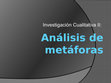 Research paper thumbnail of Analisis de metaforas