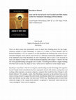 Research paper thumbnail of Bauckham, Richard. Jesus and the God of Israel: God Crucified and Other Studies on the New Testament’s Christology of Divine Identity. Grand Rapids, MI:Eerdmans, 2008. Pp. xii + 285. Paper. $34.00.