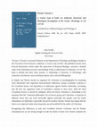 Research paper thumbnail of Pizzuto, Vincent A. A Cosmic Leap of Faith: An Authorial, Structural, and Theological Investigation of the Cosmic Christology in Col 1:15-20. CBET 41. Leuven: Peeters, 2006. Pp. xiv +291. Paper. $58.00.