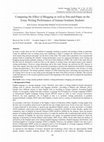 Research paper thumbnail of Comparing the Effect of Blogging as well as Pen-and-Paper on the Essay Writing Performance of Iranian Graduate Students