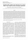 Research paper thumbnail of Vegetation indices changes in the cloud forest of La Gomera Island (Canary Islands) and their hydrological implications