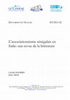 Research paper thumbnail of L'associationnisme sénégalais en Italie: une revue de la littérature