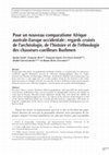 Research paper thumbnail of Pour un nouveau comparatisme Afrique australe-Europe occidentale : regards croisés de l’archéologie, de l’histoire et de l’ethnologie des chasseurs-cueilleurs Bushmen