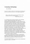 Research paper thumbnail of Consuming Anthropology preprint