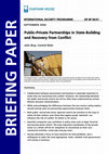 Research paper thumbnail of Public-private partnerships in state-building and recovery from conflict