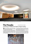 Research paper thumbnail of The Musalla; University of Melbourne Islamic Prayer Facility