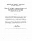 Research paper thumbnail of Optimized drying parameters of water hyacinths