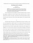 Research paper thumbnail of Why Homosexual Sex is Immoral