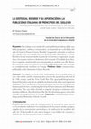 Research paper thumbnail of La editorial Ricordi y su aportación a la publicidad italiana de principios del siglo XX // The publisher Ricordi and his contribution to the Italian advertising early twentieth century