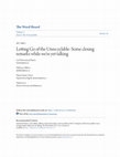 Research paper thumbnail of Letting Go of the Unrecyclable