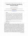 Research paper thumbnail of Comparison of Denoising Algorithms for Microarray Images