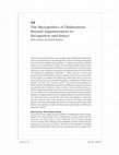 Research paper thumbnail of The Micropolitics of Deliberation:  Beyond Argumentation to  Recognition and Justice