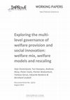 Research paper thumbnail of Oosterlynck-Kazepov-et-al-2013-Exploring-the-multilevel-governance-of-welfare-provision-and-social-innovation