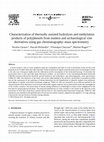 Research paper thumbnail of Characterization of thermally assisted hydrolysis and methylation products of polyphenols from modern and archaeological vine derivatives using gas chromatography–mass spectrometry