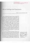 Research paper thumbnail of Une archéologie de l'évanescent