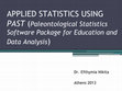 Research paper thumbnail of Applied statistics using PAST - part 1