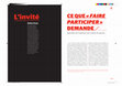 Research paper thumbnail of Ce que "faire participer" demande