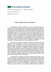 Research paper thumbnail of Politicas publicas que regem sobre a prostituição