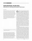 Research paper thumbnail of Unfriendly Bodies, Hostile Cities: Reflections on Loitering and Gendered Public Space