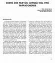 Research paper thumbnail of Sobre dos nuevos Cornelii del vino tarraconense