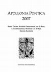 Research paper thumbnail of Preliminary Observations on the Greek Transport, in: R. Docter et al. (eds.) 2008: Apollonia Pontica 2007 (Gent) pp. 99-122