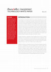 Research paper thumbnail of FingerTec® Fingerprint Technology White Paper | INTRODUCTION