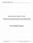 Research paper thumbnail of Bases de datos MySQL con Java