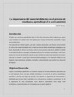 Research paper thumbnail of La importancia del material didáctico en el proceso de enseñanza-aprendizaje, un esbozo