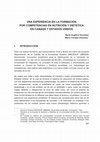 Research paper thumbnail of UNA EXPERIENCIA EN LA FORMACIÓN POR COMPETENCIAS EN NUTRICIÓN Y DIETETICA EN CANADÁ Y ESTADOS UNIDOS