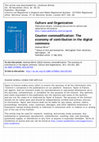 Research paper thumbnail of Counter-commodification: The Economy of Contribution in the Digital Commons