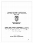 Research paper thumbnail of Análisis de las normas de textualidad en la ponencia “Discurso artístico y comunicación. Crítica al modelo de comunicación artística de Nicole Evearert” De la Dra. Vivian Romeu Aldaya