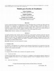 Research paper thumbnail of Modelo para Escritos de Estudiantes