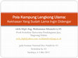 Research paper thumbnail of Pola Kampung Lengkong Ulama: Kekhasan yang Sudah Lama Ingin Didengar