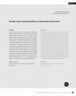 Research paper thumbnail of BARROS, Aluízio Antônio de; CASTRO, Carlos Henrique Silva de.  Gestão social e gestão pública no desenvolvimento local. Cadernos de Desenvolvimento, v.8, n.12, p.147-162, jan/jun.2013. Available at: http://www.cadernosdodesenvolvimento.org.br/wp-content/uploads/2013/11/CD12_artigo7_147-162.pdf