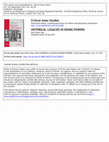 Research paper thumbnail of Historical Legacies in Rising Powers: Towards an (Eur)Asian Approach