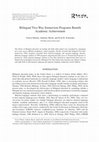 Research paper thumbnail of Bilingual Two-Way Immersion programs beneﬁt academic achievement