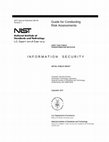 Research paper thumbnail of NIST SP 800-30 Guide For Conducting Risk Assessment 